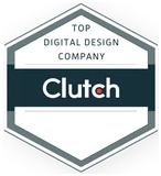 Clutch Top Digital Design Company, Australia award badge.