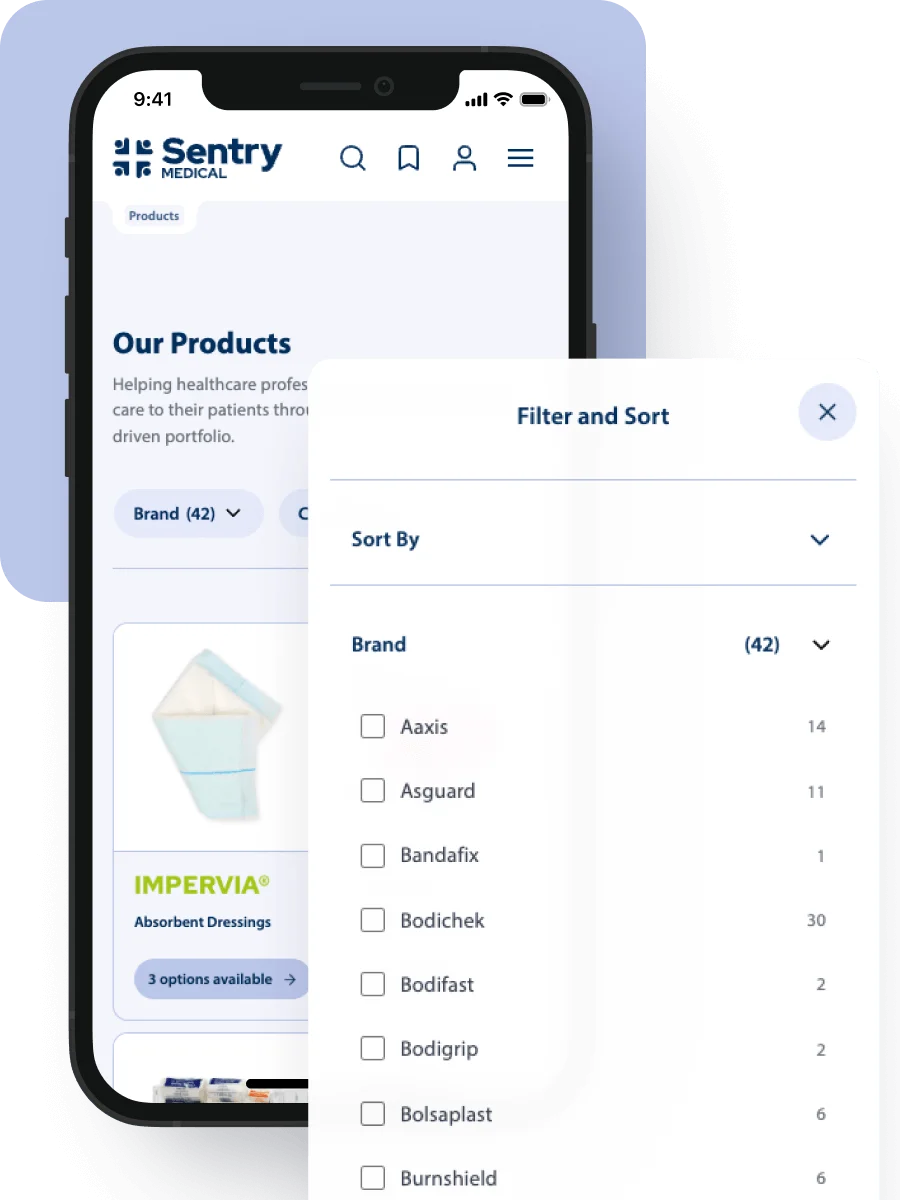 Product Category Filter-Sentry Medical