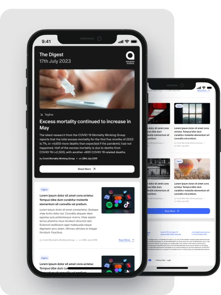 The Actuaries Institute's News Pages-Mobile Display